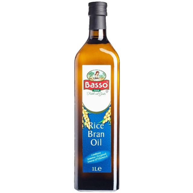 【BASSO 巴碩】原裝進口 純天然玄米油 1公升 x4入(適合高溫調理 最佳不飽和脂肪比例)