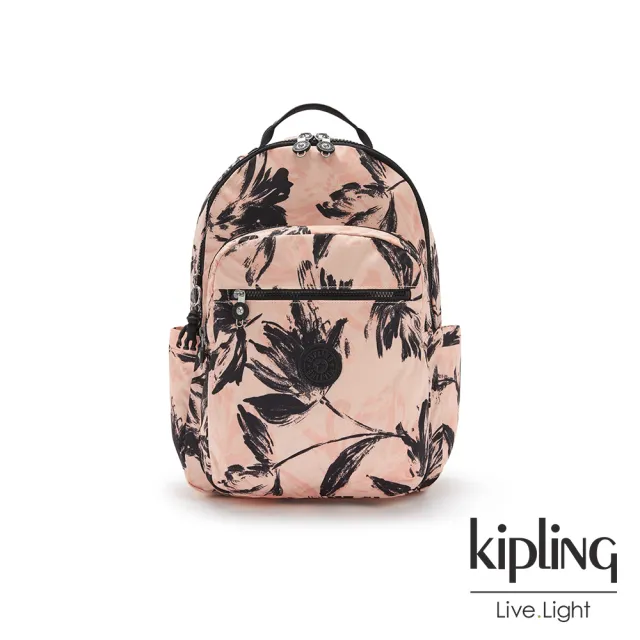 Kipling 珊瑚花潑墨機能手提後背包 Seoul Momo購物網