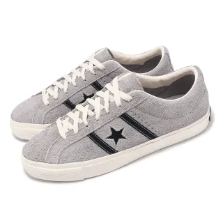 【CONVERSE】休閒鞋 One Star Academy Pro 男鞋 灰 白 麂皮 復古 板鞋(A07619C)