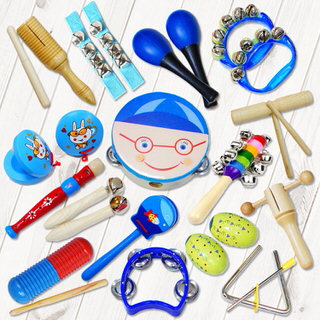 【美佳音樂】打擊樂器 16件組-藍色(含袋)
