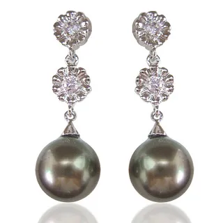 【小樂珠寶】3A南洋深海貝珍珠耳環(有耳洞專戴耳針式耳環非耳夾式創造氣質滿分)