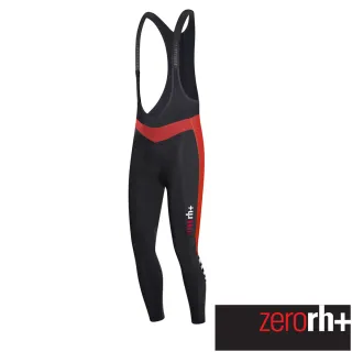 【ZeroRH+】義大利專業Logo EVO刷毛吊帶自行車褲(●黑/紅、黑/黃● ICU0438)