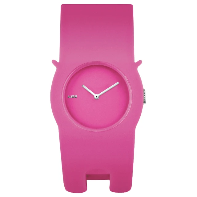 【ALESSI】慵懶的貓造型手環錶-粉紅(AEAL24004)