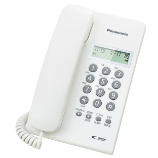 【PANASONIC 國際牌】來電顯示有線電話機-黑/白色(KX-TSC60)