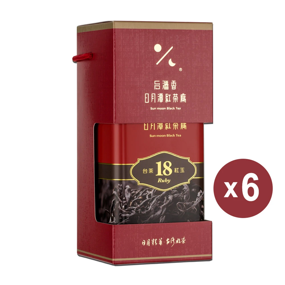 日月潭紅茶廠 頂級18號紅玉紅茶茶葉75g 罐裝 6件組 Momo購物網