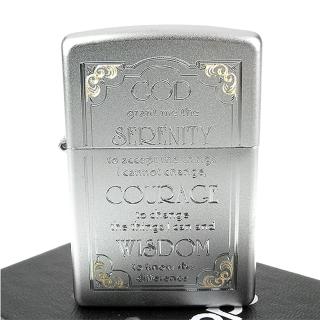 【ZIPPO】美系-Serenity Prayer-寧靜禱告文雕刻設計打火機