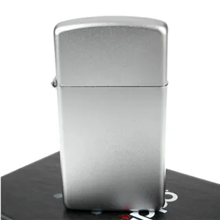【ZIPPO】美系-Satin Chrome緞面鍍鉻-銀色霧面打火機-窄版