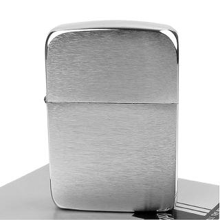 【ZIPPO】美系-1941 復刻版打火機-拉絲打磨電鍍鉻款(銀色)