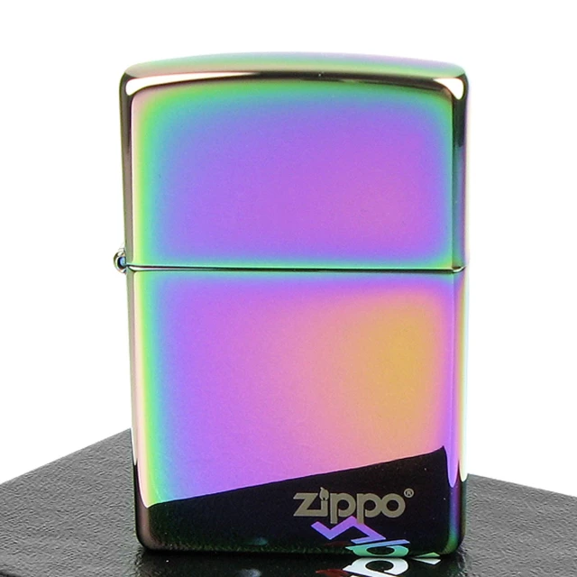 【ZIPPO】美系-LOGO字樣打火機-超質感Spectrum光譜色鏡面