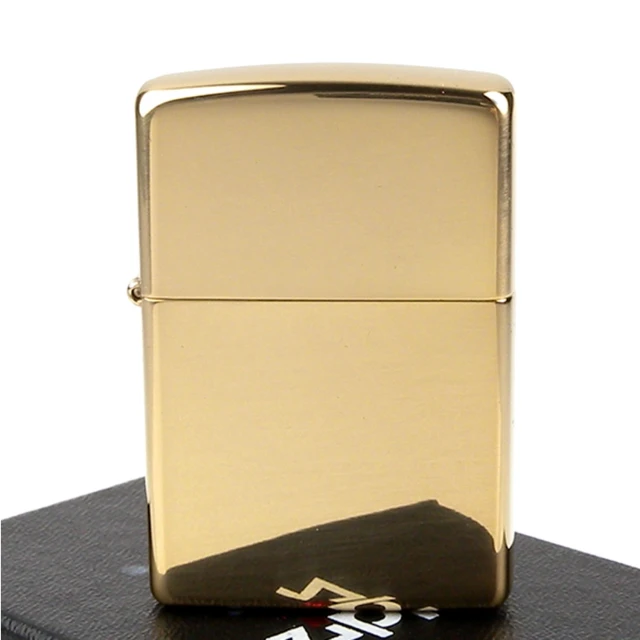 【ZIPPO】美系-Solid Brass-純銅高磨光金色鏡面
