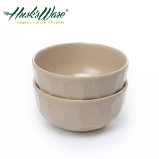 【美國Husk’s ware】稻殼天然無毒環保日式大餐碗(2入)