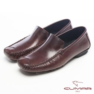 【CUMAR】英倫風格‧樂活生活淺口帆船樂福鞋(咖啡)