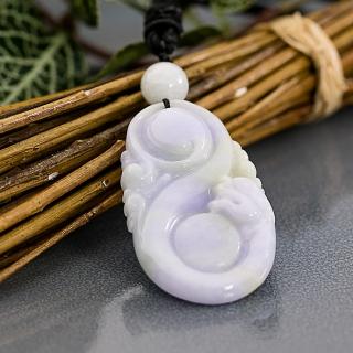 金玉滿堂-龍磐太極紫羅蘭翡翠玉壁(P)