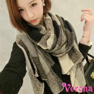【Verona】明星款蓬鬆復古風薄款針織毛線圍巾披肩圍脖(限量款)
