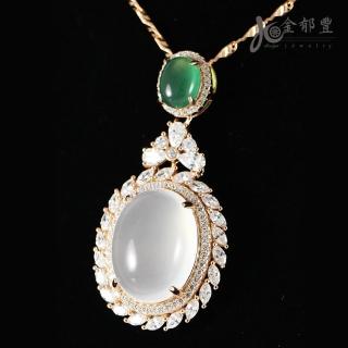 【金鬱豐】玉海冰花翡翠藍寶套組-年度設計款(網)