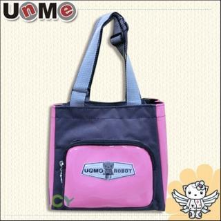【UnMe】MIT機器人亮面環保便當袋(桃粉紅)