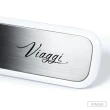 【VIAGGI】髮絲紋不鏽鋼電子行李秤(白色)