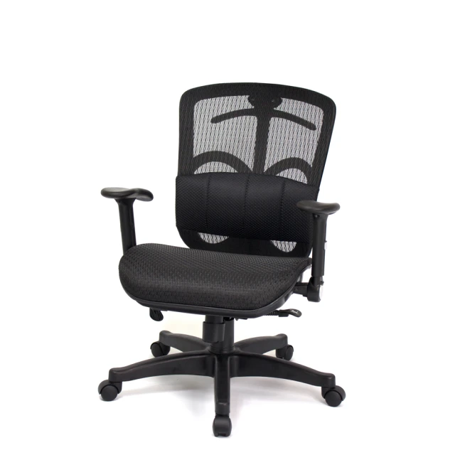 【aaronation愛倫國度】囊式腰靠辦公椅/電腦椅(DW-338A-1-黑)