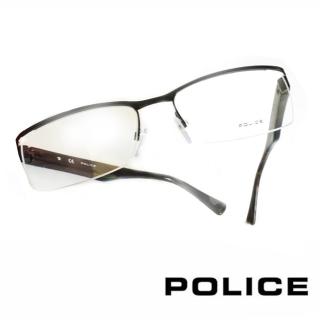 【POLICE】義大利警察都會款個性型男眼鏡(POV8718M0531 漸層綠)