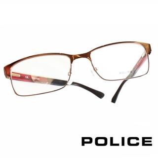 【POLICE】義大利警察都會款個性型男眼鏡(POV8797MK01X 紅)