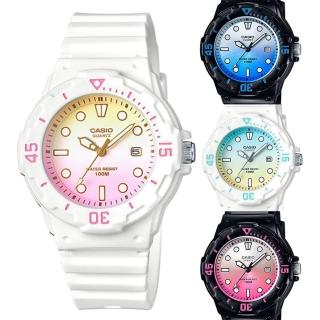 【CASIO】雙色漸層運動潛水風格腕錶(LRW-200H 新品系列)