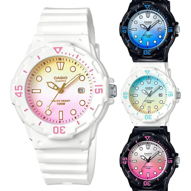 【CASIO】雙色漸層運動潛水風格腕錶(LRW-200H 新品系列)