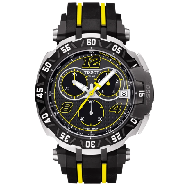 TISSOT 天梭 T-RACE THOMAS LUTHI 限量三眼計時手錶-45mm(T0924172706700)