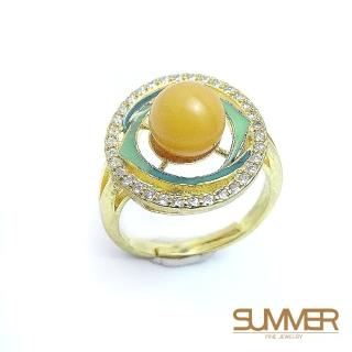【SUMMER寶石】天然《蜜蠟》設計款戒指(-P1-11)