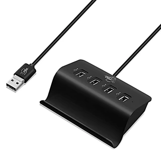 【T.C.STAR】USB2.0 4PORT HUB集線器帶OTG功能/黑(TCH300BK)