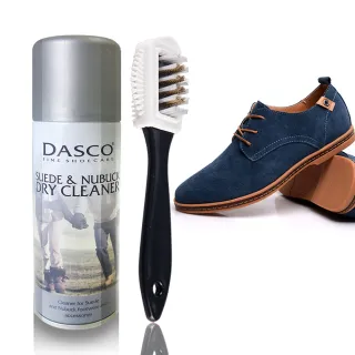 【足的美形】英國Dasco麂皮乾洗劑+鞋刷組