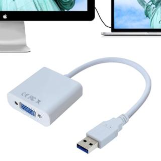 【K-Line】USB3.0 to VGA 外接擴展顯示卡(白色)