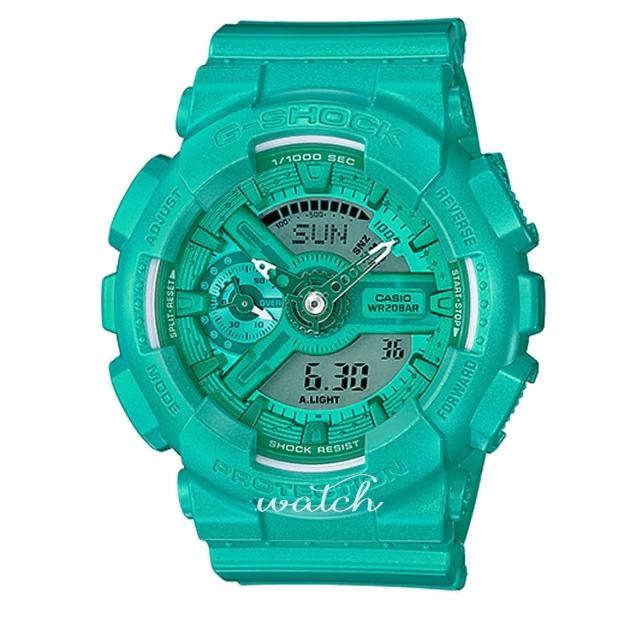 【CASIO 卡西歐 G-SHOCK 系列】送禮首選_早春新色_耐衝擊構造_防水_世界時間_男錶_女錶(GMA-S110VC)