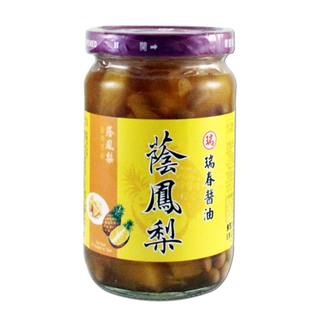 【瑞春醬油】蔭鳳梨(350g/瓶)-momo購物網