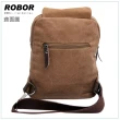 【韓系型男ROBOR】貝隆風格帆布包單肩包(棕色)