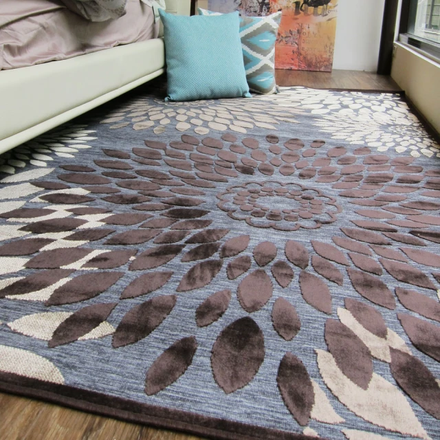 【范登伯格】比利時卡斯立體絲質地毯-綻放(150x230cm)