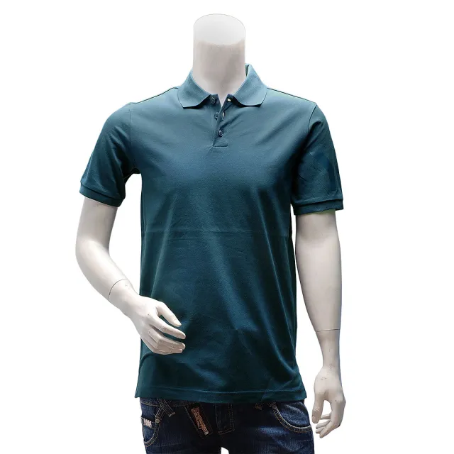 【Y-3 山本耀司】adidas山本耀司經典LOGO素面純棉立領短袖POLO衫(藍AC3422)