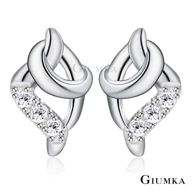 【GIUMKA】925純銀 絢麗佳人耳釘耳環 MFS06020(銀色)