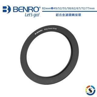 【BENRO百諾】鋁合金濾鏡轉接環 82mm 各尺寸可選(勝興公司貨)