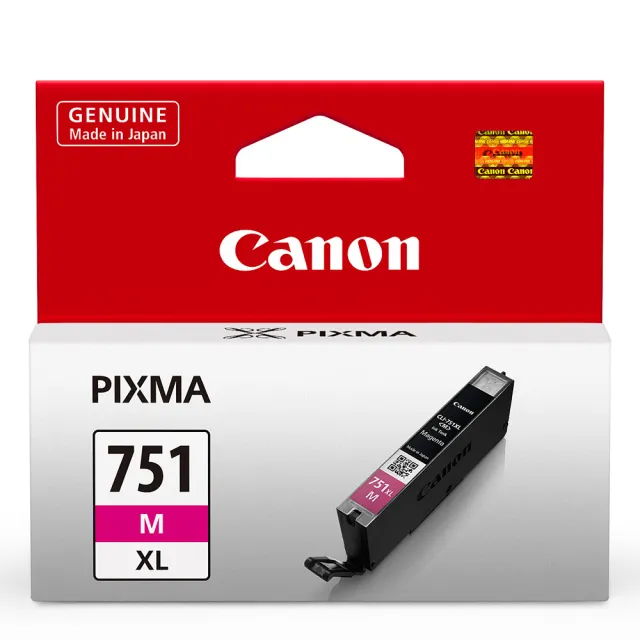 【CANON】CLI-751XL-M 原廠紅色高容量XL墨水匣