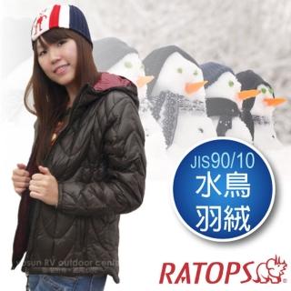 【瑞多仕-ratops】女20丹超輕羽絨衣.羽絨外套.保暖外套.雪衣(rad360 深咖啡色/暗紅色)