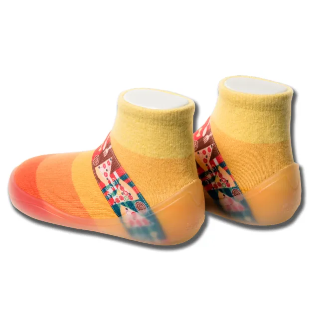【feebees】糖果系列-橘子糖(襪鞋.童鞋.學步鞋.台灣製造)