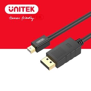 【UNITEK】Mini DisplayPort to DisplayPort 1.2版傳輸線2M Y-C611BK(Display)