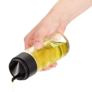 【ASVEL】FORMA健康油瓶-200ml(廚房收納 料理烘培 密封保鮮 健康控油 玻璃 調味瓶 調味罐 酒醋)