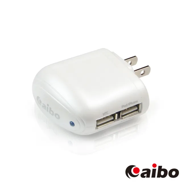 Aibo Ac 電源轉usb 2port 充電器 3100ma Momo購物網
