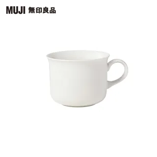 【MUJI 無印良品】米白瓷杯/大