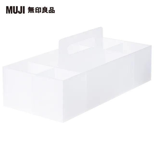 【MUJI 無印良品】PP手提收納盒/寬