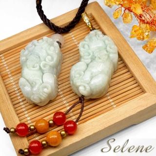 【Selene】財源滾滾翡翠貔貅項鍊(A貨翡翠)