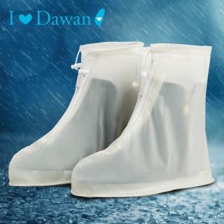 【IDAWAN 愛臺灣】加厚防水耐磨厚底雨鞋套(1對入)