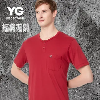 【YG】亨利領口袋短袖衫(文青款)