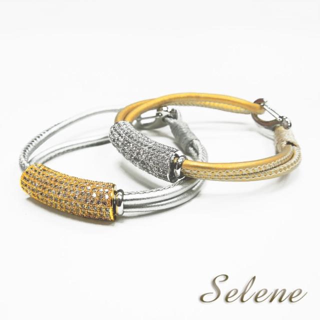 【Selene】絕美閃耀晶鑽手鍊(金銀2色任選)